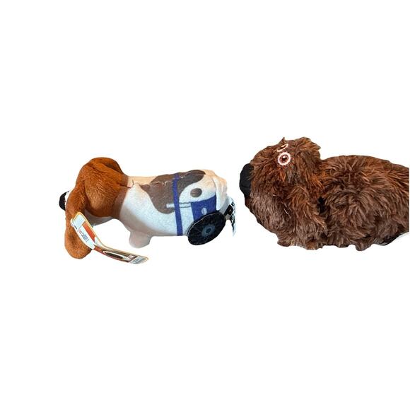 Secret Life Of Pets Set Of 2 Duke And Pops Happy Meal Toys 5” Long - Picture 8 of 16